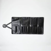 Portable Waterproof Makeup Brush Roll Bag for Eyeliner Eyebrow Pencil Storage