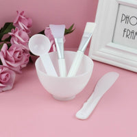Silicone Mask Bowl Set with Applicator Tools for Facial Spa