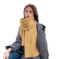 Korean Style Knitted Faux Cashmere Scarf for Men and Women