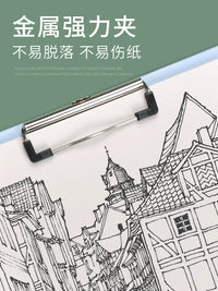 Touchcolor A4 Sketchpad with Clip and Pocket, Waterproof Portable Drawing Board for Artists and Students
