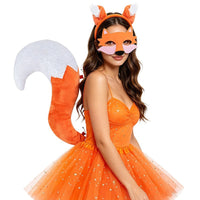 Animal Ear Headband and Tail Set for Kids' Halloween and Cosplay