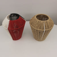 Diamond Shape Paper Rope Lampshade DIY Kit for Table and Pendant Lights