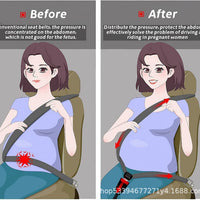 Maternity Car Seat Belt Adjuster for Pregnant Women, Abdomen Protection