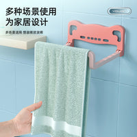 Foldable Wall-Mounted Basin Storage Rack for Bathroom
