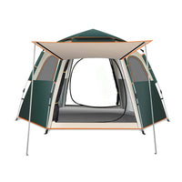 Xunluke Automatic Hexagonal Pop-Up Camping Tent, Portable Sunscreen Shelter for Outdoor Activities