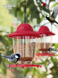 Outdoor Hanging Bird Feeder with Rain and Wind Protection