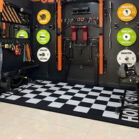Foldable Wall-Mounted Squat Rack with Pull-Up Bar for Home Gym, Multi-functional Weightlifting and Shoulder Press
