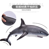 Realistic Soft Rubber Marine Animal Dolphin Shark Whale Toys for Kids