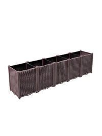 Extra Deep Balcony Vegetable Planter Box Large Rectangular Plastic Garden Pot