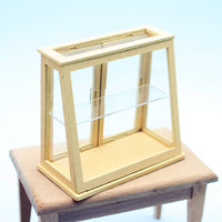 Miniature Dollhouse Display Cabinet for Living Room & Kitchen Scenes