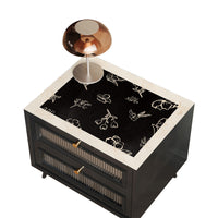 Waterproof PU Leather Nightstand Cover, Oil-Proof & Heat-Resistant Tabletop Protector Mat for Home Decor