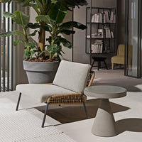 Outdoor Rattan Wicker Sofa Set with Coffee Table for Patio Balcony Garden