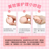 Fruit Series Makeup Sponge Set with Mirror, Super Soft Wet & Dry Use Beauty Blender with Storage Box