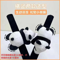 Creative Panda Plush Slap Bracelet, Brooch, Clip, or Keychain for Kids, Party Favors, and Bike Decor