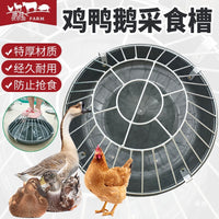 Thickened Poultry Feeder Trough for Chickens, Ducks, Geese, and Pigs, Anti-Flip Design