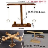 Wooden Ring Toss Game Hook and Ring Battle for Indoor Outdoor Fun