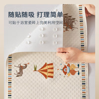 Non-Slip Suction Cup Bath Mat for Shower and Bathtub, Safety Mat for Kids and Seniors