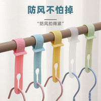 Windproof Clothesline Clips for Drying Laundry, Anti-Slip Hanger Hooks for Balcony