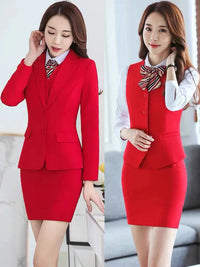 Women's Marching Band Suit Set with Skirt for Performance and Competition