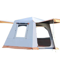 Automatic Pop-Up Camping Tent with Blackout Coating and Aluminum Poles for 3-6 Person
