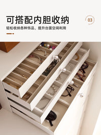 Large Capacity Desktop Jewelry and Cosmetic Storage Box with Drawers and Multi-layer Organizer