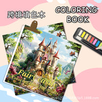 Adult Decompression Coloring Book - Fairy Tale Castle