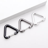 Aluminum Alloy Triangle Carabiner Clip for Outdoor Backpacks and Water Bottles