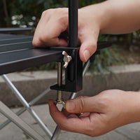 Outdoor Aluminum Alloy Camping Lamp Stand Detachable Desk Light Holder