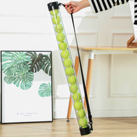 Portable Tennis Ball Collector Tube with Extended Handle