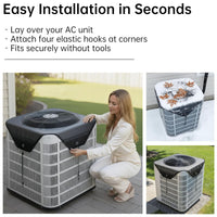 Outdoor Air Conditioner Cover for AC Units - Weatherproof Protection