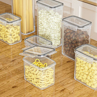 Food-Grade PP Transparent Airtight Food Storage Containers for Kitchen Pantry Organization