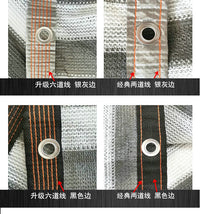 Gray-White Striped Sun Shade Net for Balcony Garden Plants