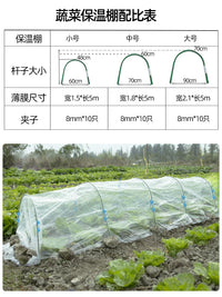 Mini Greenhouse Tunnel Kit for Garden Plants and Vegetables, Portable Cold Frame for Winter Protection