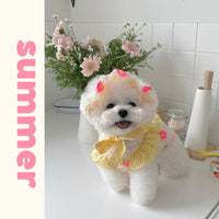 Summer Backless Embroidered Pet Dress for Dogs and Cats