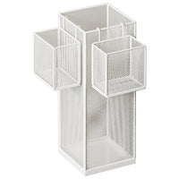 Kitchen Vegetable Storage Rack for Scallions, Ginger, Garlic, and Fruits - Large Capacity Mesh Basket