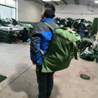 Outdoor Canvas Travel Backpack Waterproof Portable Duffle Bag for Camping Hiking