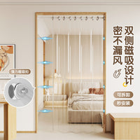Magnetic Thermal Insulated Door Curtain for Air Conditioner Draft Block and Room Divider