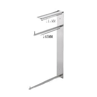 Retractable Wall-Mounted Bathroom Laundry Rack with Storage