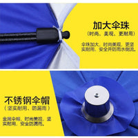 Large Outdoor Double-Ribbed Sunshade Umbrella for Commercial Use and Advertising