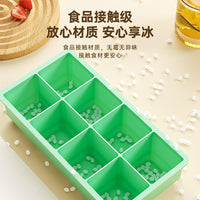 Large Food-Grade Silicone Ice Cube Tray with Lid for Freezer