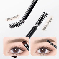 Dual-Ended Eyebrow Powder and Eyeshadow Brush with Spoolie