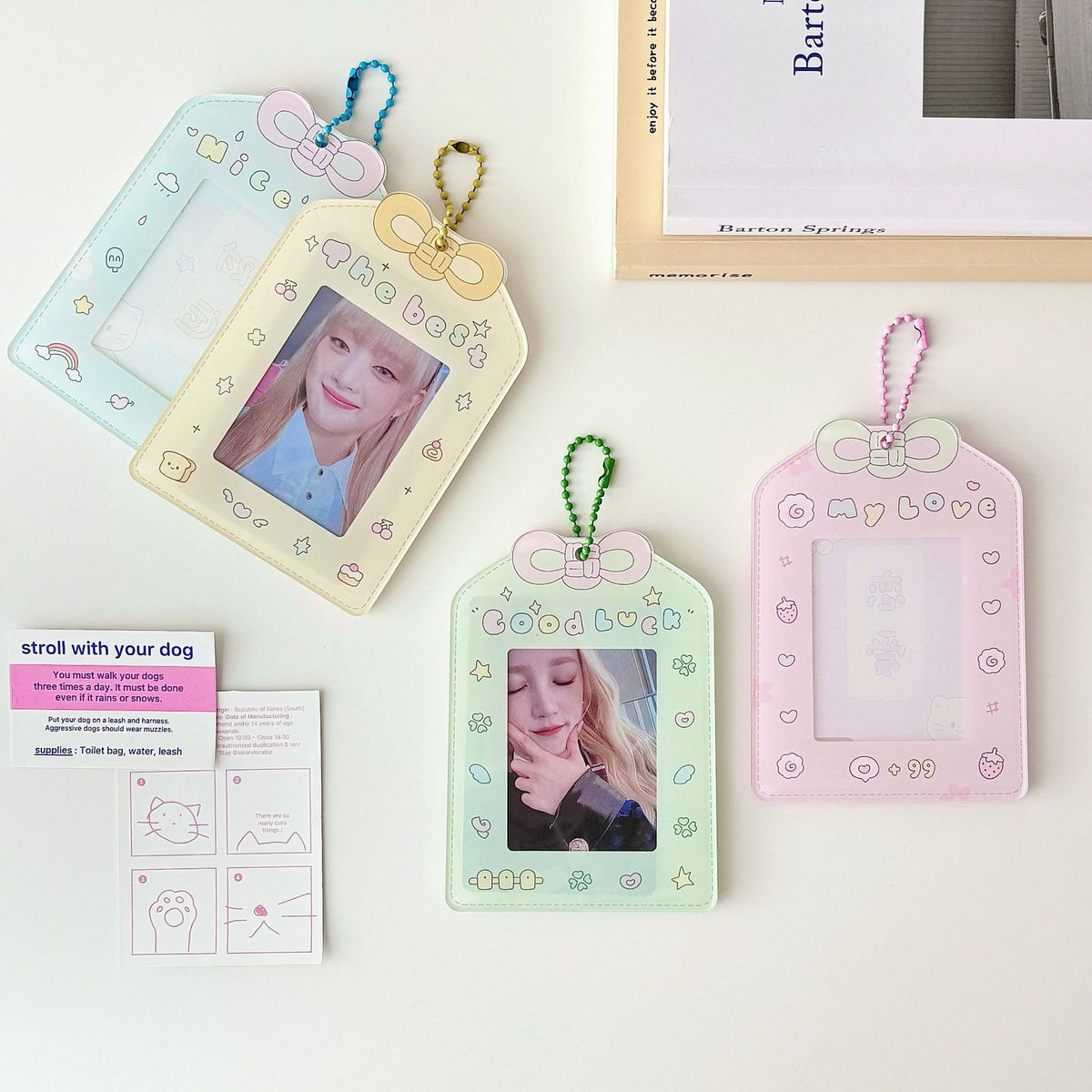 Cute Clover Puppy Cartoon Card Holder & Protector for Guka & Gudisk