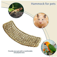Parrot Chew Toy Grass Net Ladder Bird Climbing Frame Swing Hammock for Small to Medium Birds