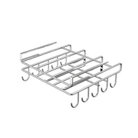 No-Drill Kitchen Storage Rack Under Cabinet Pot Lid Chopping Board Holder Hanging Organizer
