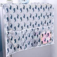 Refrigerator Dust Cover Simple Transparent Waterproof Storage Bag for Single/Double Door Refrigerators PEVA Hanging Bag