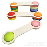 Kids Wooden Stepping Stones Balance Board Sensory Training Toy for Early Education