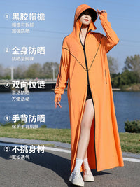 Women's UPF 50+ UV Protection Extended Sun Protection Jacket Breathable Thin Outdoor Windbreaker