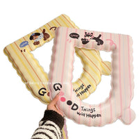 Cute Cartoon Toilet Seat Cover Washable Toilet Ring Cushion for Home Bathroom, All Seasons