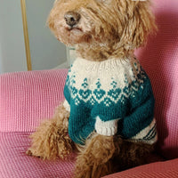 Christmas Pet Sweater for Small Dogs, Thick Knitted Warm Jacquard Pullover