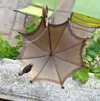 Umbrella Bird Feeder Hanging Bird Bath for Garden Patio